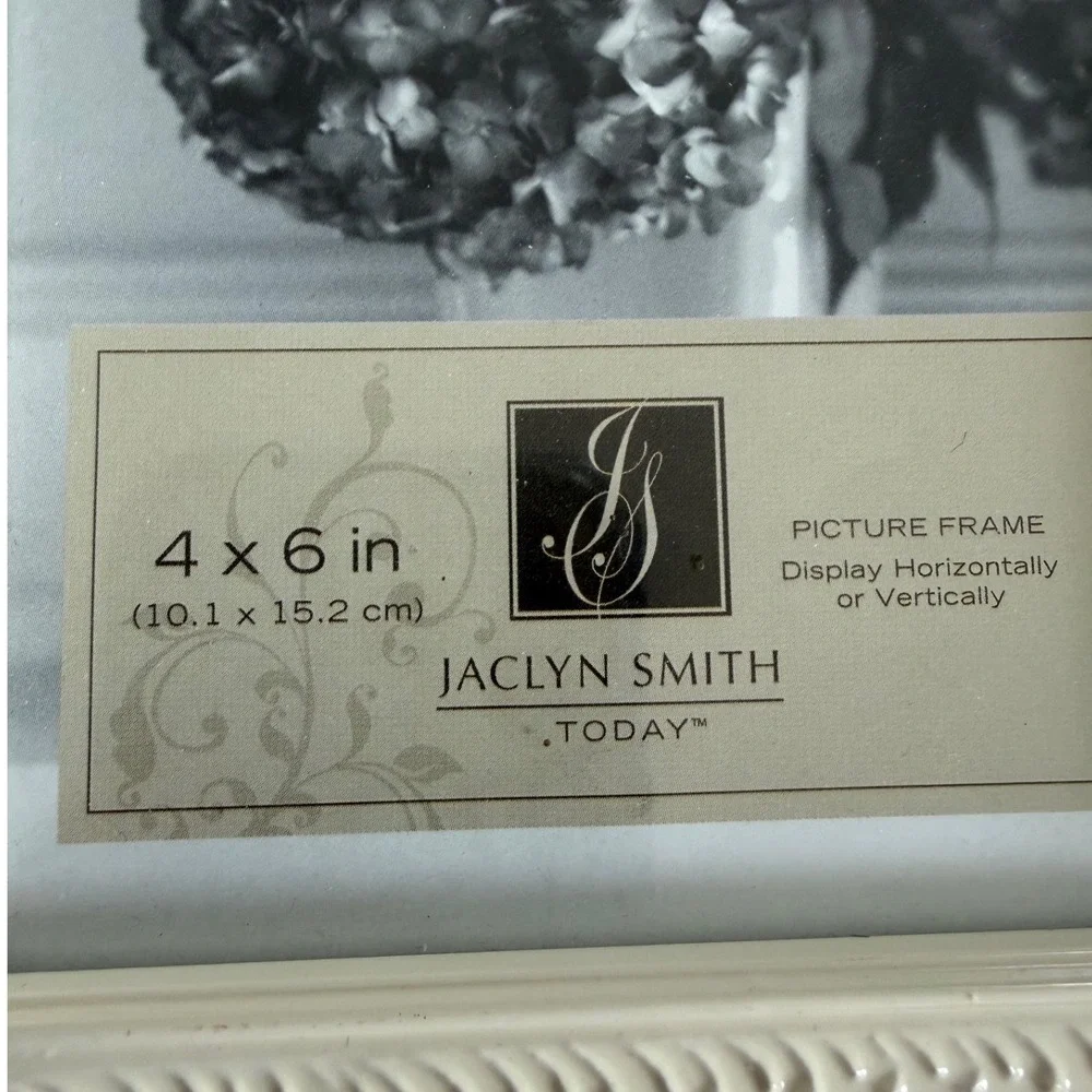 Vintage Jacklyn Smith Kmart 4X6 White Ornate Picture Frame French Country